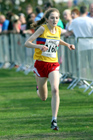 Bronwen Owen (Scarbrough AC), under-15 girls, Northern Cross Country Relay, Graves Park, Sheffield.